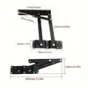 Soporte Superior para Mesa de Café con Amortiguador Hidráulico, Elevador con Pistón de Gas, Mesa de Comedor Multifuncional, Muebles, Mesa Plegable, Accesorios de Ferretería