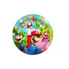 Platos de Papel para Fiesta de Cumpleaños de Mario, Servilletas de Papel, Manteles, Set de Fiesta Temática de Juegos de Mario Más Vendido en Amazon