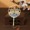 Atracción Turística del Puente Wuting en Suzhou, Jiangsu Grupo Metálico Abanico Marcapáginas Wenchuang Estilo Chino Clásico Souvenir Ceremonia de Acompañamiento