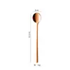 Cuchara de Acero Inoxidable 304, Cuchara de Café Doméstica de Alta Calidad, Cuchara Mezcladora de Mango Largo, Cuchara para Pastel y Postre, Cuchara para Miel de Nido de Pájaro