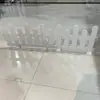 Painéis de Plástico Branco para Cerca com Pontas Afiadas e Arredondadas, Divisórias Móveis, Cercas de Jardim, Envolventes Decorativas para Base de Árvore de Natal