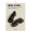 Mocasines de suela gruesa para mujer, nuevo estilo otoño 2026, perfectos con vestidos, sin cordones, zapatos pequeños de piel, estilo retro británico, disponibles en tallas grandes