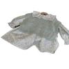 Liquidación no devuelve no cambia [orden racional] solapa floral vestido de manga larga azul chaleco tejido