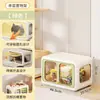 Casa para Gatos para Todas las Estaciones, Villa para Gatos, Armario Doble Capa para Gatos, Jaula Grande para Gatos, Muebles para Mascotas, Casa para Gatos, Armario de Almacenamiento para Gatos
