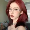 Armazones Metálicos para Gafas Estilo Coreano para Mujer, Ovalados Modernos Artísticos Plateados Adelgazantes Retro Aspecto Sencillo, Adecuados para Lentes de Graduación