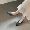 Zapatos Planos de Ballet para Mujer 2026 Nuevos, Retro, Tacón Oculto, Punta Cuadrada, Lazo, Deslizables, Versátiles, Terciopelo Suave
