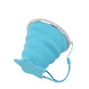 Copo Dobrável de Viagem Copo Retrátil Dobrável Copo de Silicone Portátil Copo de Compressão Copo para Enxágue Bucal Copo Portátil Copo Prático