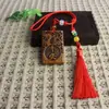 Pêssego Madeira Carro Pingente Pingente Decoração Espelho Retrovisor Pingente Carro Carro Pingente Fabricante Atacado Gravação Grátis