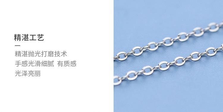 智贝详情图_7鲸生有你项链女夏季清新闺蜜锁骨链韩版时尚蓝色海