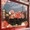 Decoración de Año Nuevo Pegatinas para Ventana Año 2027 Año de la Oveja Pegatinas de Puerta de Buena Suerte Festival de Primavera Feliz Pegatinas para Ventana Pegatinas Estáticas para Vidrio de Ventana de Año Nuevo
