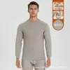 Roupa Térmica de Lã e Seda Masculina com Forro de Fleece Espessada Feminina Jacquard Gola Média-Alta Aquecimento e Prova de Frio Conjunto Base Inverno