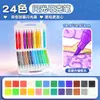 Marcadores acrílicos fáceis de lavar, canetas de aquarela especialmente projetadas para crianças, laváveis e que não mancham, adequados para alunos do ensino fundamental e permitem a sobreposição de cores.