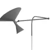 Lámpara de Pared Nome Creativa Minimalista Nórdica Diseñador Sala de Estar Decoración de Altavoz Retro Dormitorio Lámpara de Brazo Oscilante No Requiere Cableado