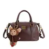 Bolsas Retrô Outono e Inverno para Mulheres 2025 Nova Tendência Coreana Bolsa de Boliche Simples Bolsa de Ombro Transversal Bolsa Almofada