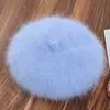 2025 Nuevo Boino de Terciopelo de Visón de Pelo Largo para Mujer Otoño e Invierno Lindo y Dulce Más Fácil de Combinar Sombrero Octogonal Sombrero de Pintor Tejido