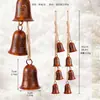 Venta caliente transfronteriza, colgante de campana navideña, campana de cuerda de cáñamo, campana de metal retro, campana de vaca de hierro para colgar en la pared del hogar, en stock