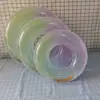 Anel de natação para atacado anel de natação infantil anel de cristal Boia salva-vidas de camada dupla de água anel de natação inflável de desenho animado espessado