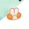 Nuevo Broche de Acrílico Dibujo Animado Lindo Oso Conejo Conejito Insignia Colgante Coreano para Niños Pin para Mochila de Estudiante