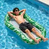 Tumbona inflable de PVC para agua para niños mayores y adultos, Cama inflable para ocio acuático en vacaciones de playa al aire libre