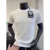 Nova Camiseta de Manga Curta de Verão 2026 para Homens, Camiseta de Manga Meia-Manga de Seda Gelada para Fitness, Secagem Rápida, Esportes ao Ar Livre