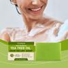Sabonete de Pele com Óleo de Melaleuca Viareline Limpeza Suave Refrescante Banho Xadrez Hidratante Hidratante Cuidados com a Pele