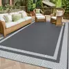 Tapete de Jardim/Quintal para Piquenique em Estoque, Tapete Decorativo de Jardinagem, Tapete Dobrável de Uso Duplo para Exterior/RV, Tapete Tecido de PP