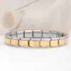 Aliexpress Más Vendido Pulsera Modular de Acero de Titanio Italiana, Módulo Completo de Acero Inoxidable Joyería DIY Compra al por Mayor