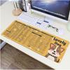Popular no Tiktok super grande borda de bloqueio SD função excel atalho comum mouse pad de jogo tapete de mesa de escritório