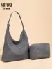 Bolsa Tote de Ombro Grande de Cor Sólida Simples, Novo Estilo Fosco, Bolsa para o Dia a Dia, Bolsa Versátil de Nicho para Mulheres