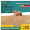 Caixa de Soquete Inferior com Fivela Universal de Três Camadas, Acessórios Pequenos Ferragens Caixa de Embalagem Ondulada de Papel Kraft, Caixa de Envio para E-commerce, Resistente à Pressão