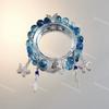 Popular Pulsera Serie Azul con un Fresco Estilo Oceánico, Versátil y Elegante Pulsera Estilo Palacio Cola de Pez Cadena de Cuentas Regalo para Estudiantes