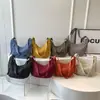 Bolsa de tela de moda para estudiantes, bolso cruzado de nailon para clase, bolso de hombro de gran capacidad, bolso tipo bollo de estilo japonés para salidas