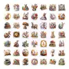 50 Pegatinas Nuevas de Conejo de Pascua Transfronterizas Temu para Botellas de Agua, Fundas de Teléfono, Diarios, Pegatinas Decorativas Impermeables