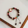 Pulsera DIY Estilo Vintage de Granos de Café Naturales Premium, Imprescindible para Puestos de Cafeterías, Pulsera con Aroma Fuerte de Huella de Gato al por Mayor