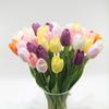 Tulipas de Galho Pequeno, Materiais Florais Artificiais Hidratantes, Arranjos Florais, Decorações para Casa, Flores Artificiais Decorativas, Adereços para Fotografia