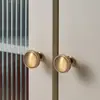 Manijas de Gabinete de Lujo Ligero de Bronce de Alta Gama para Muebles del Hogar Cajón Retro Americano Gabinete Gabinete de Vino Manijas Vintage