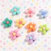 Color Macarrón Bloque de Color Caramelo Flores Pequeñas Materiales Hechos a Mano DIY Accesorios de Resina Pegatinas Imanes para Refrigerador Adornos de Pegamento de Crema