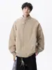 Jaqueta Piloto Estilo Americano para Homens, Marca Tendência Outono, Casaco de Trabalho Cool e Funcional, Jaqueta Casual Solta Versátil High Street