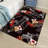 Alfombra de terciopelo con bucle de impresión y teñido de terciopelo de cristal al por mayor, alfombra abstracta ins para dormitorio y sala de estar, alfombra simple personalizada