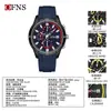 Marca OFNS Amazon Moda Caliente Tendencia Reloj de Calendario Simple para Hombre Deportivo Resistente al Agua Tres Ojos Seis Manecillas Reloj de Cuarzo para Hombre