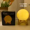 Lámpara de Luna Pintada a Mano DIY Creativa Luz Nocturna Lámpara de Mesita de Noche para Dormitorio Popular Lámpara de Planeta DIY Decoración Adornos Pequeños Cálidos