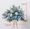 Ventana de ceremonia de entrega de coche arreglo de boda columna de flores adornos florales flores artificiales tienda 4s bienvenida decoración de columna de papel tarjeta PVC