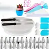 Bandeja Giratória para Bolo Conjunto de 106 Peças Bandeja Giratória para Bolo de Aço Inoxidável Ferramentas para Cobertura e Decoração de Bolos Fabricante Atacado