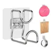 Gancho para lavabo de acero inoxidable, sin rastro, gancho adhesivo sin clavos para baño, estante de pared para lavabo, almacenamiento para fregadero de cocina