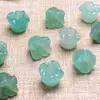 Acessórios Pequenos de Jade Natural Lírio-do-vale Jade de Seda Dourada de Xinjiang Acessórios Pequenos em Forma de Gota para DIY Fabricante Joias no Atacado em Estoque