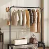 Secador de Ropa Plegable Simple de Pie para Balcón, Barra de Ropa para Dormitorio del Hogar, Colgador de Ropa Plegable