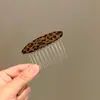 Peine Ovalado de Lana Retro para Otoño e Invierno, Peine para Peinar Cabello Corto, Herramienta para Ordenar el Cabello, Pinza para Flequillo, Pasador al por Mayor