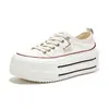 Zapatillas Blancas de Suela de Espuma para Mujer 2026 Verano Nuevas Zapatos Casuales con Plataforma que Aumentan la Altura Zapatos Deportivos Versátiles Zapatos Planos Transpirables