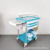 Carrito de Instrumentos de Doble Tirador y Doble Capa, Carrito de Tratamiento con Doble Cubo de Residuos, Carrito de Infusión para Pacientes Externos, Carrito de Tratamiento Doble Cubo Abf, Carrito de Emergencia