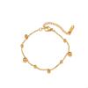 Jinxiang INS Nuevo Collar de Cadena de Cuentas con Borla Larga de Oro de 18K Regalo Acero Inoxidable Pulsera de Borla de Cuentas Redondas Traje de Joyería